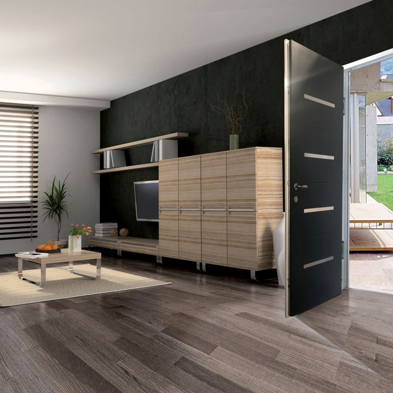 Porte d'entrée aluminium 1